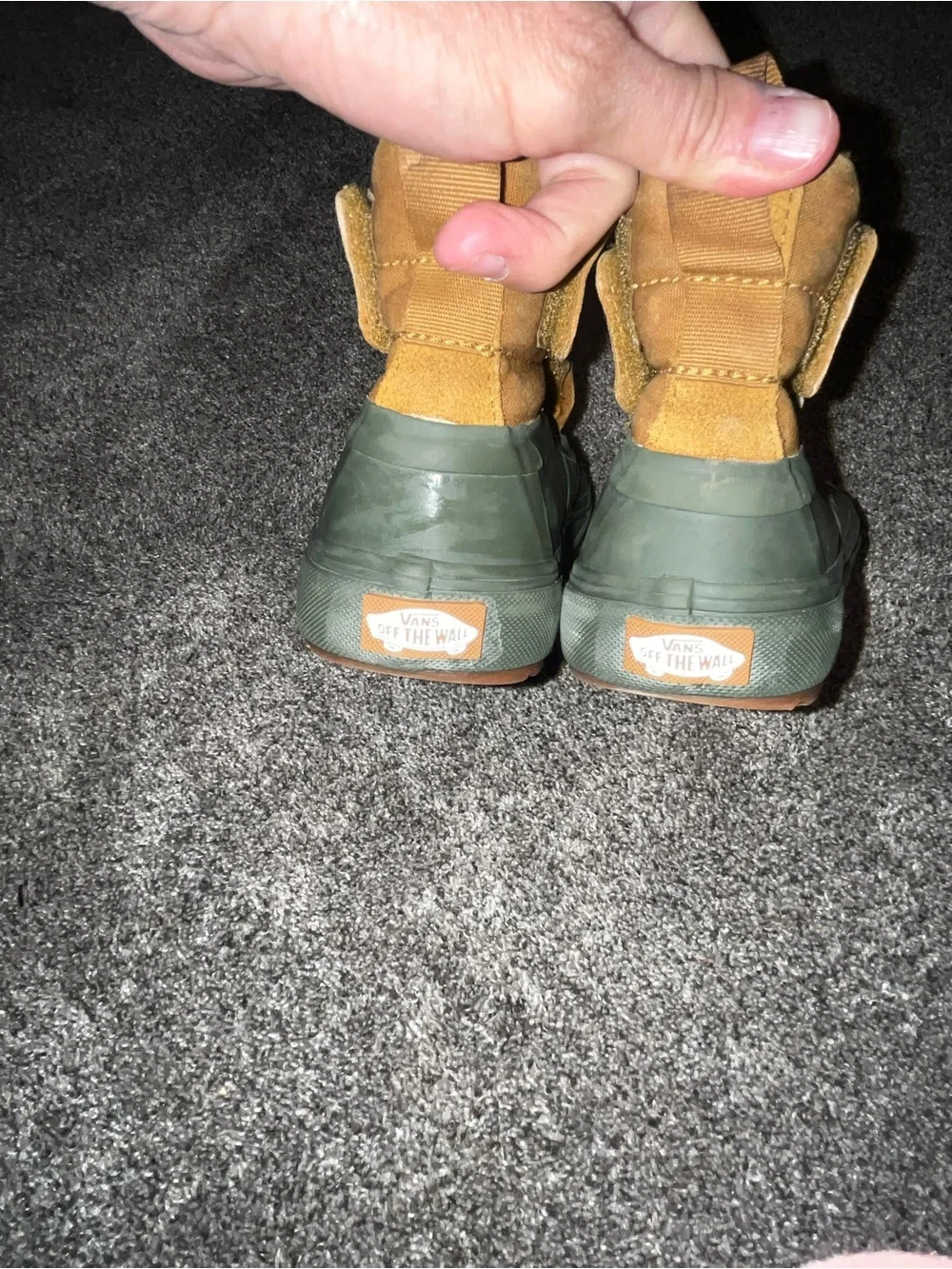 Vans mte galoshes boots warm winter or rain sz j3 kids